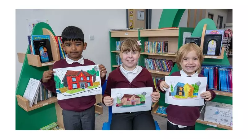 Building Futures: Local Homebuilder Boosts School Library with Book Donation & Celebrates Young Artists