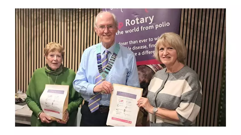 Rossendale Rotary Blooms with Purple Crocus Gift to Local Civic Groups