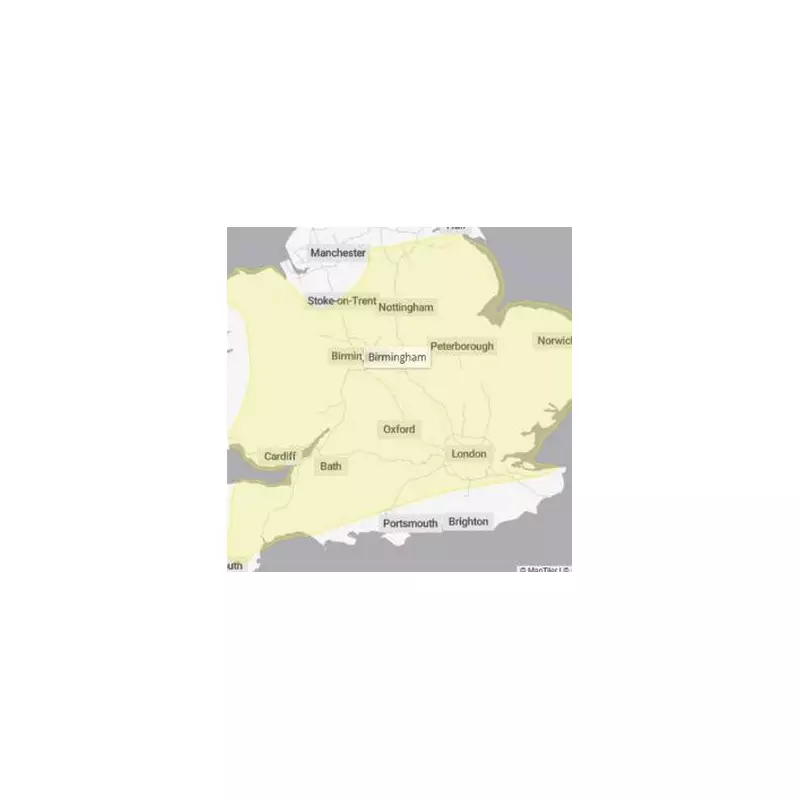 Birmingham Faces 24-Hour Yellow Weather Warning for Heavy Rain