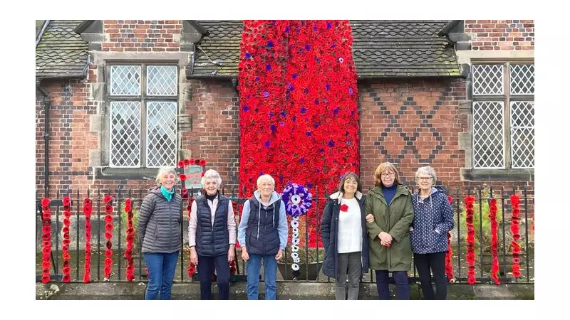 Global Handcrafted Poppies Create Stunning Tribute in West Hallam