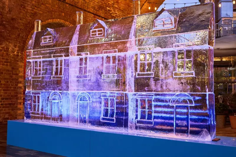 Ice Sculpture Highlights UK Fuel Poverty Crisis Affecting Millions