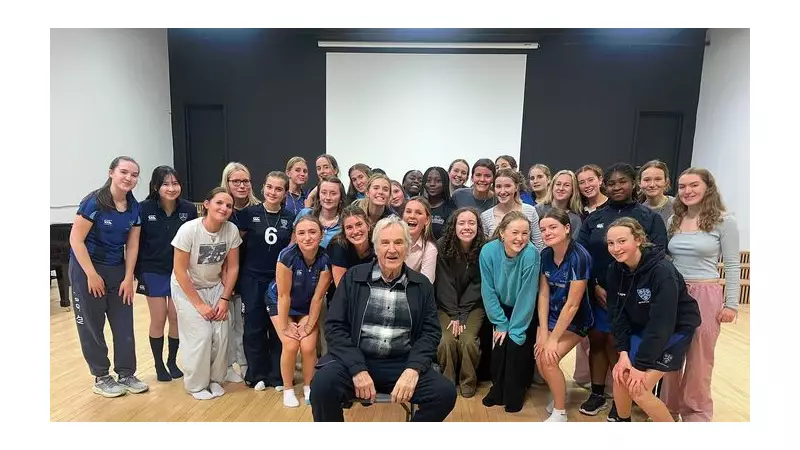 Larry Lamb Surprises Moreton Hall Students at Witches of Eastwick Rehearsal