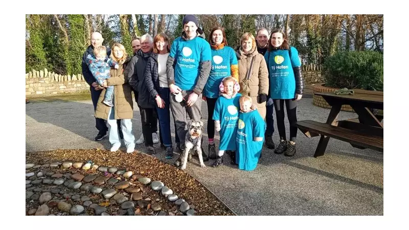 Rainbow Symbolises Hope for Bereaved Parents' 165-Mile Tŷ Hafan Trek