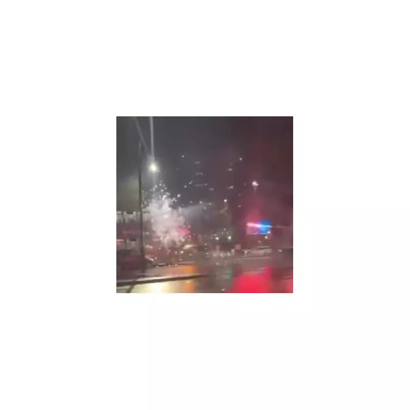 Shocking Footage: Yob Fires Fireworks at Bus in Birmingham in Terrifying Attack