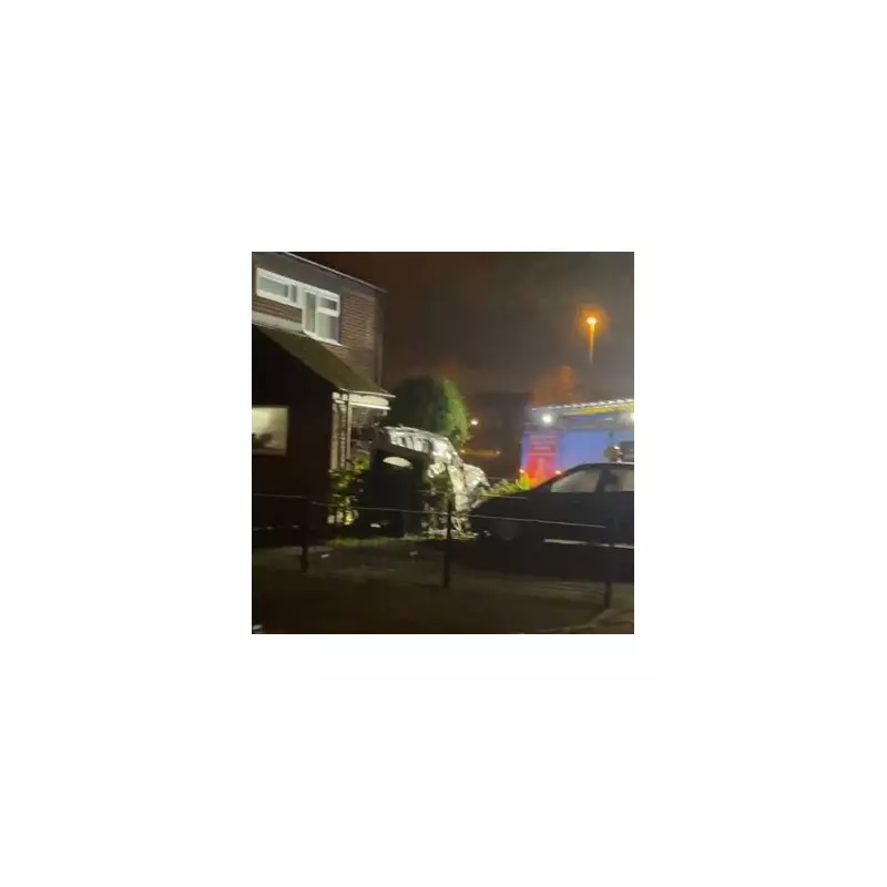 Stolen 4x4 Smashes into Birmingham Home Near JLR Factory