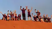 Fundraisers Conquer 100km Sahara Trek for St David's Hospice