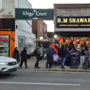 Hundreds Brave Freezing Cold for Free Food at New Kings Heath Takeaway