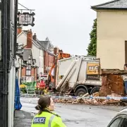Man, 60s, dies as bin lorry crashes into Leominster property