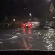 Storm Claudia Floods Black Country Roads, Forcing Cars Through Waves