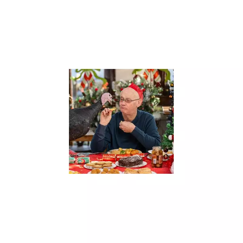 59-year-old man swaps Christmas turkey for life with pet turkey T2