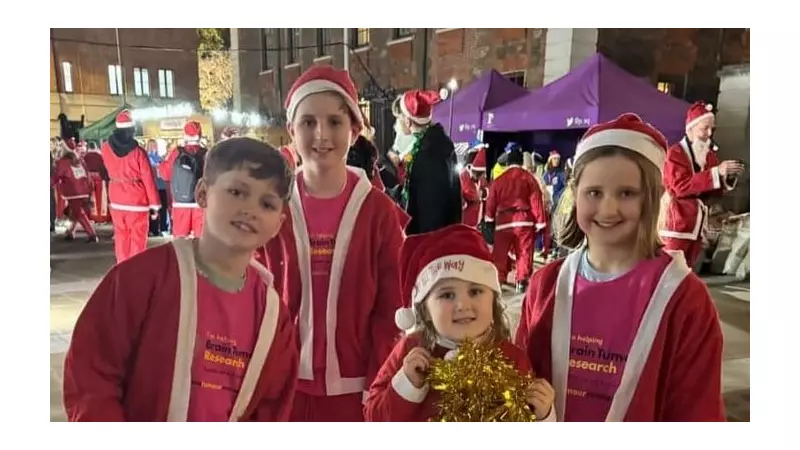 8-Year-Old Brain Tumour Survivor Raises £2k in London Santa Run