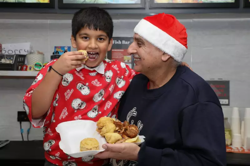 Birmingham chippy's deep-fried mince pies and festive treats a Christmas hit