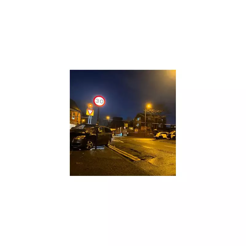 Birmingham double stabbing: CCTV trawl after violent disorder leaves two cars destroyed