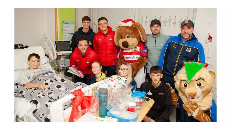 Doncaster Sports Stars Bring Festive Cheer to Children's Ward