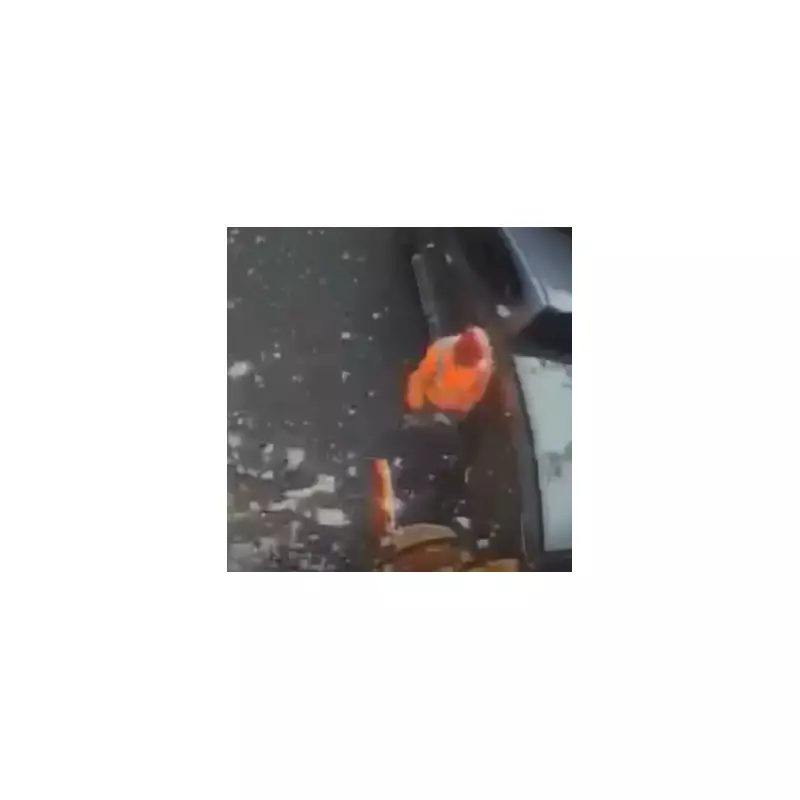 Fire Extinguisher Explodes in Bin Lorry, Showering Crew with Shards