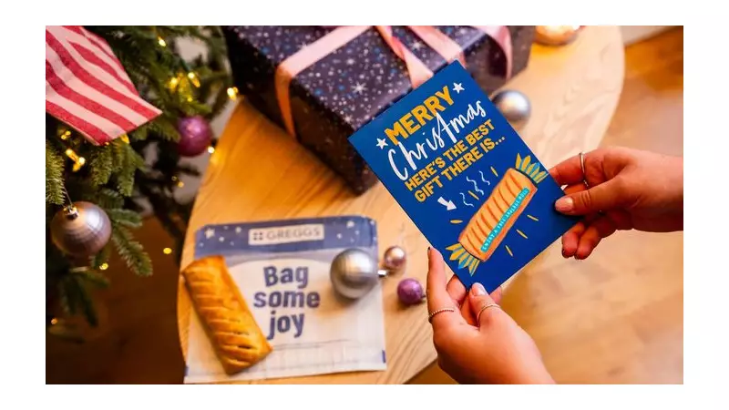 Greggs Launches First Christmas Cards with Free Sausage Roll Voucher