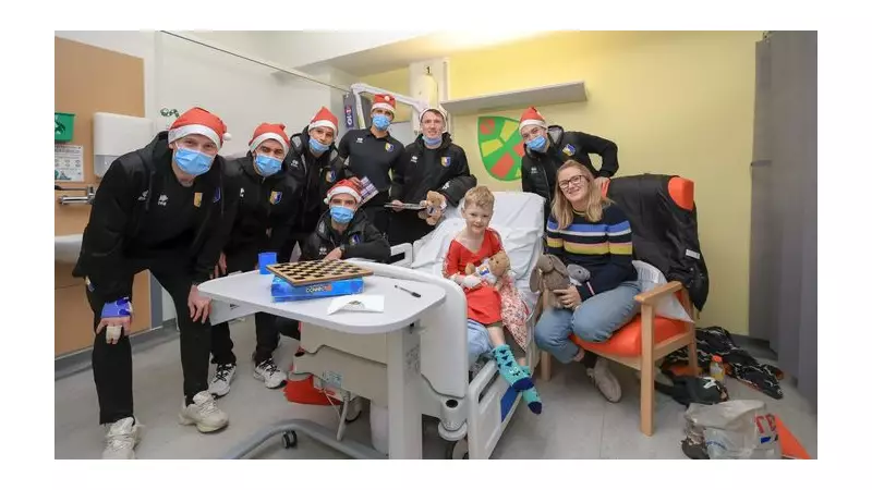 Mansfield Town FC Spreads Festive Cheer at King's Mill Hospital Children's Ward