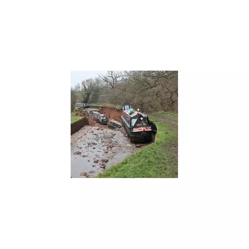 Narrowboats trapped a week after Whitchurch canal collapse