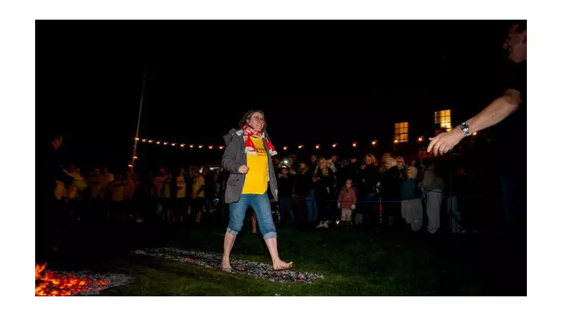 Okehampton Specsavers Director Walks 900°F Firewalk for Hospiscare
