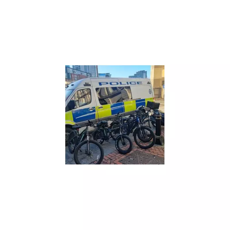 Police Seize Six Illegal E-Bikes in Birmingham City Centre Crackdown