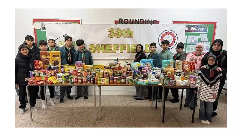 Sheffield Scouts Collect 12+ Crates for Foodbank in Winter Drive