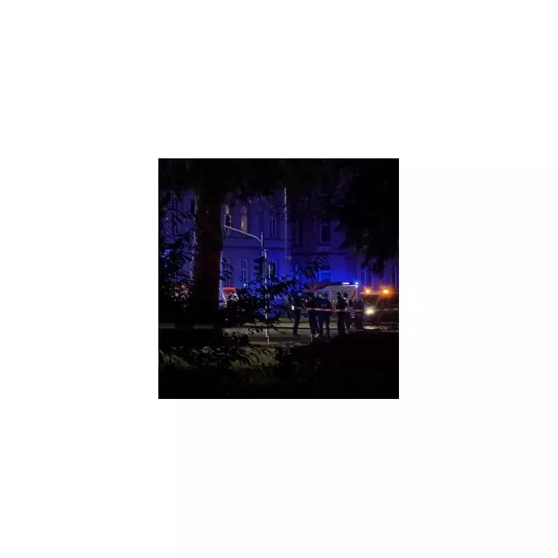 Three injured as car crashes into bus stop in Giessen, Germany