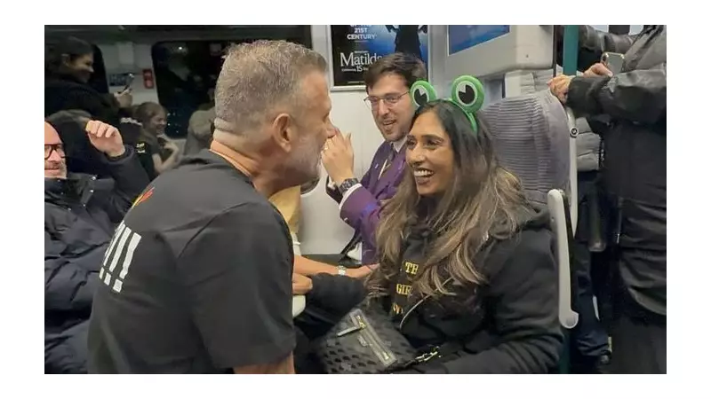 Train Seat to Soulmate: Commuter's Romantic Proposal on Anniversary Journey