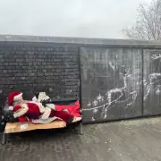 Banksy Returns? Festive Santa Appears at Birmingham's Iconic Homelessness Mural