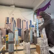 Dad's 57th birthday gift: A DIY Godzilla rage room to smash Tokyo