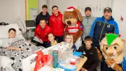 Doncaster Sports Stars Bring Festive Cheer to Children's Ward