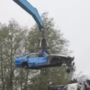 Modified Nissan Skyline Crushed After Fatal Oldbury Street Racing Crash