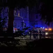 Three injured as car crashes into bus stop in Giessen, Germany