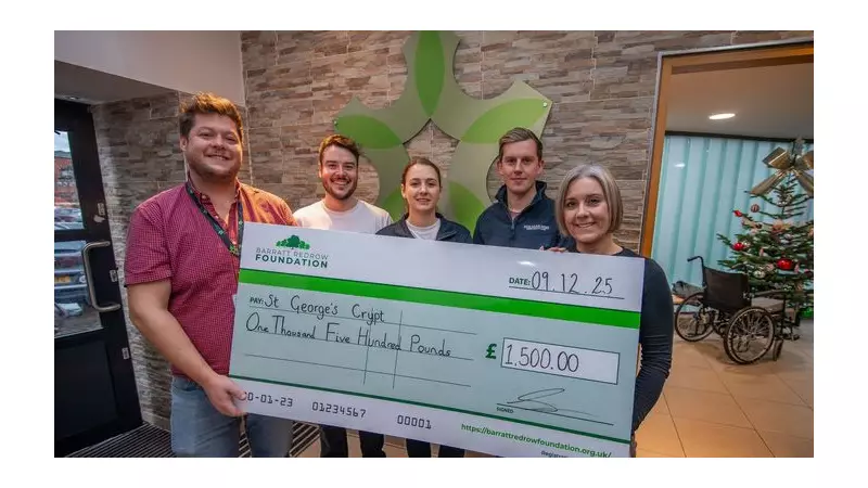 Barratt Homes Donates £1,500 to Leeds Charity St George's Crypt