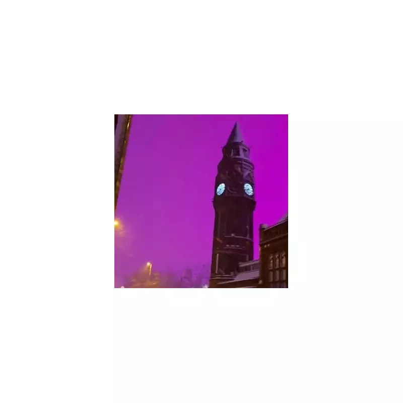 Birmingham Sky Turns Purple: Storm Goretti's Snow Creates Jaw-Dropping Phenomenon