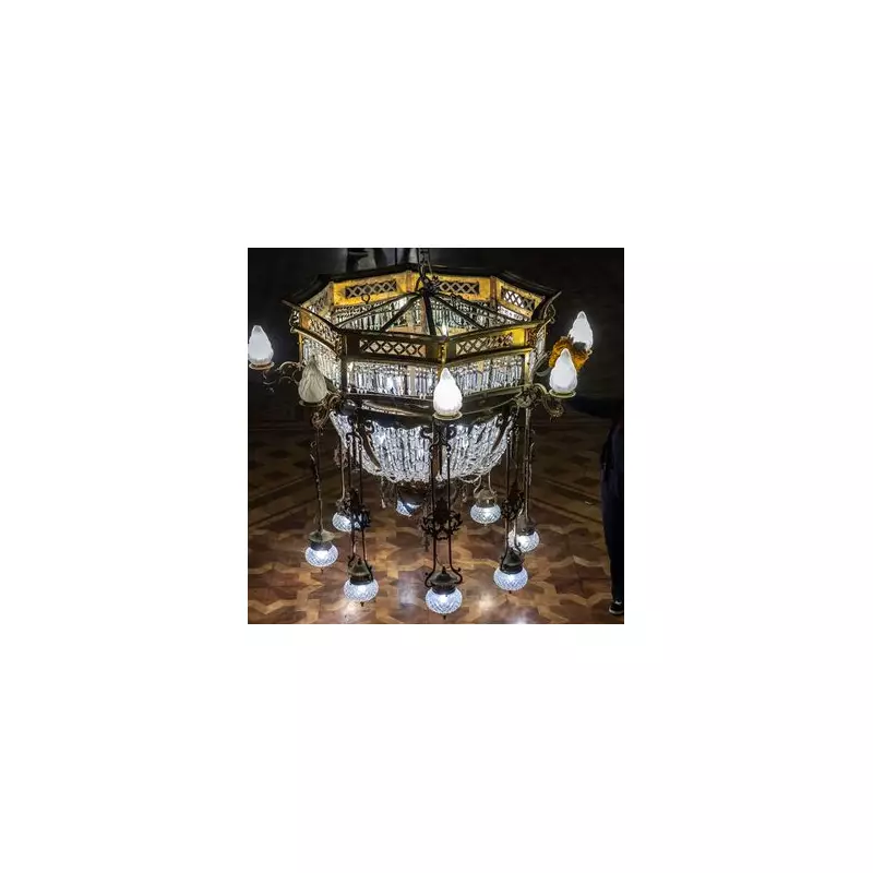 Blackpool Tower Ballroom's Annual Clean: Chandeliers Lowered for Sparkling Makeover