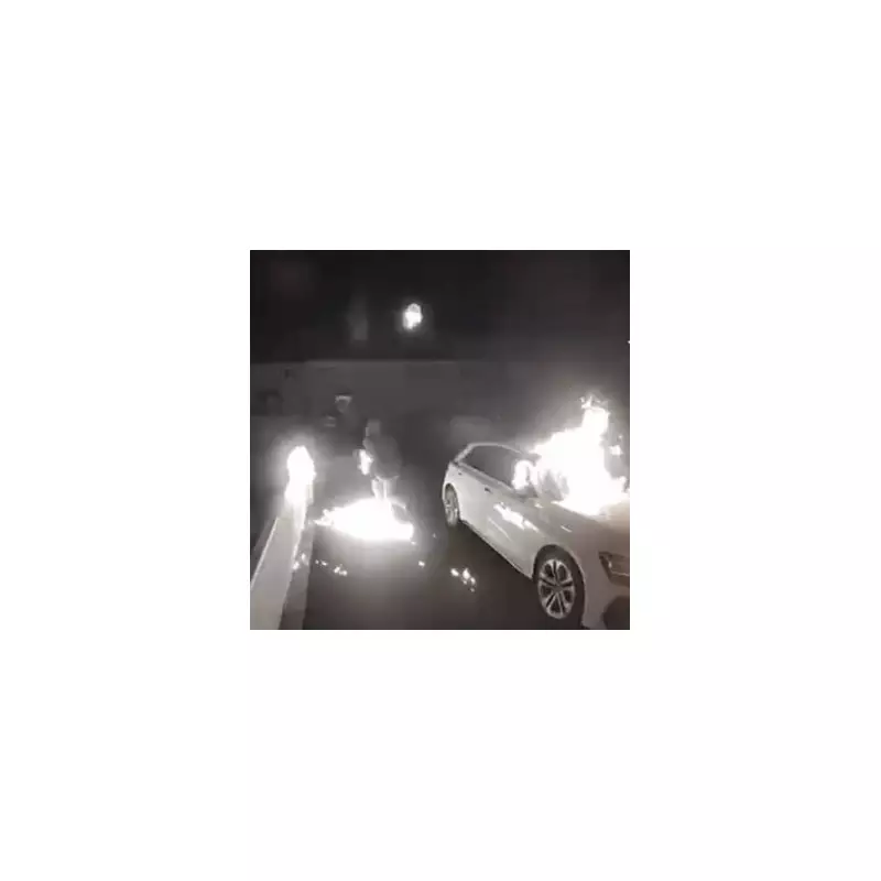 Coatbridge mum's terror as stalker torches car outside home while she and son slept