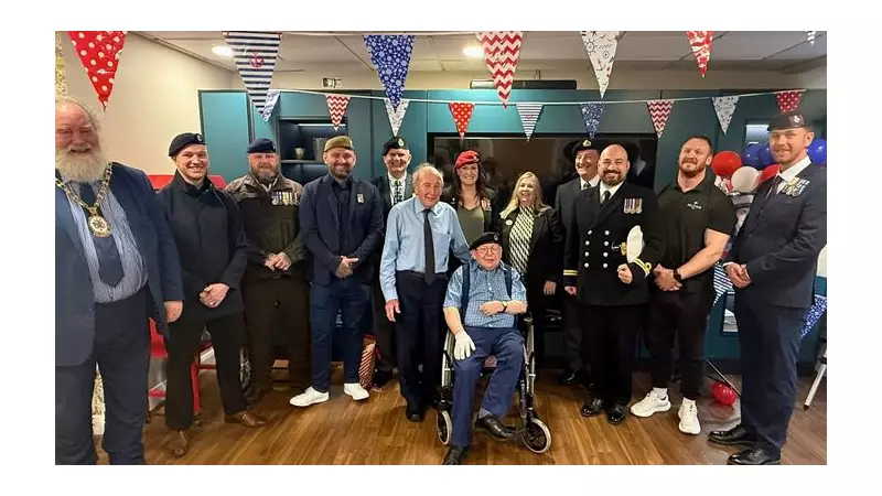 Crewe Veteran Moved to Tears by Royal Navy Beret Surprise on 50-Year Milestone