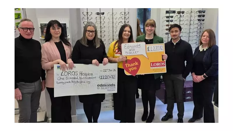 Edmonds & Slatter Opticians Raise Over £1,200 for LOROS Hospice in Winter Campaign