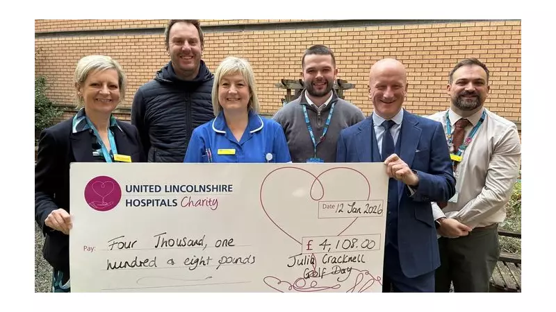 Golfers Raise £4,100 for Cancer Garden at Lincoln Hospital