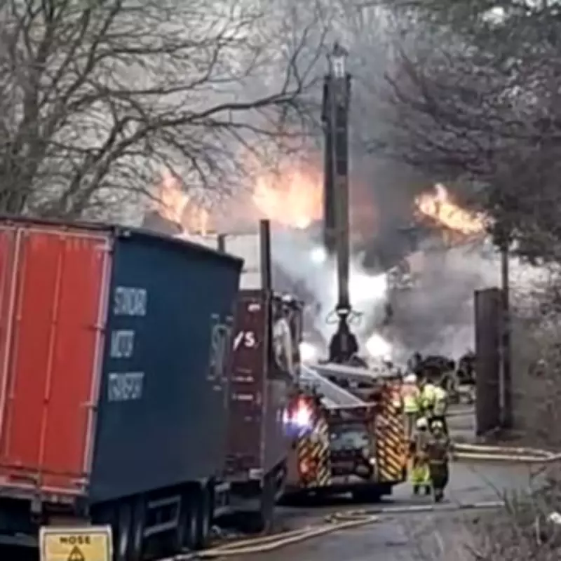 Major Scrapyard Fire in Kingswinford Prompts Urgent Safety Warnings