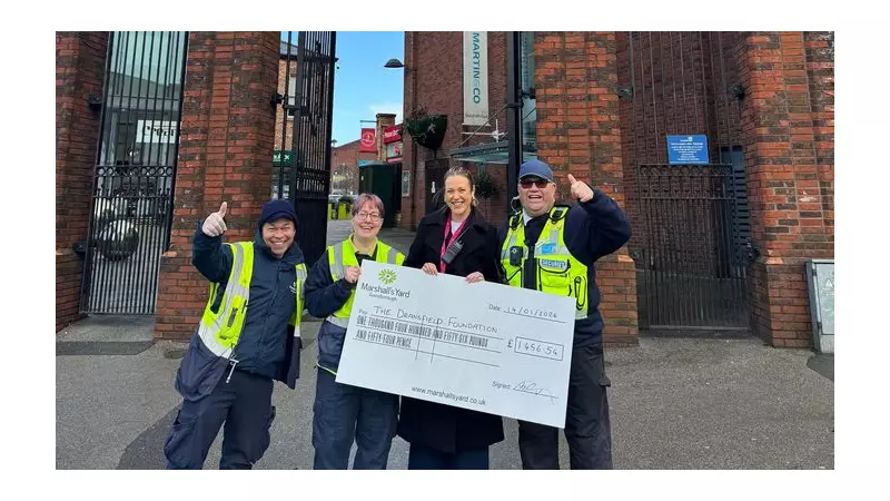 Marshall's Yard Raises £1,456 for Dransfield Foundation in Festive Fundraiser