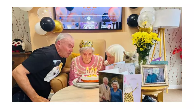 Owl Surprise and Royal Greeting Mark 100th Birthday at Bramwell Care Home