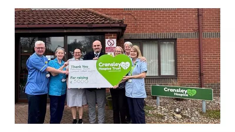 Persimmon Homes Midlands Boosts Cransley Hospice with £5,000 Donation
