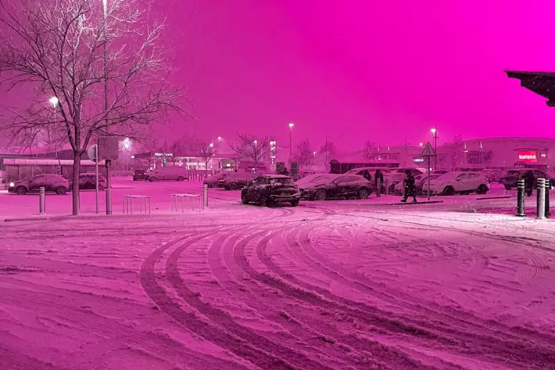 Pink Sky Over Birmingham: Storm Goretti and Stadium Lights Revealed as Cause