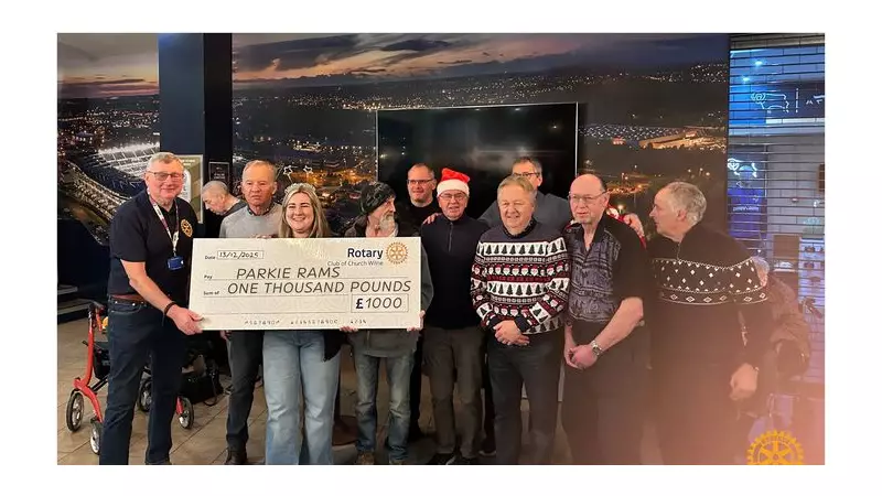 Rotary Club's £1,000 Boost for Parkinson's Walking Football Team