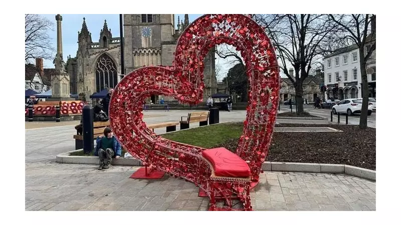 Sleaford's Iconic Heart Seat Returns for Valentine's Day and Health Event