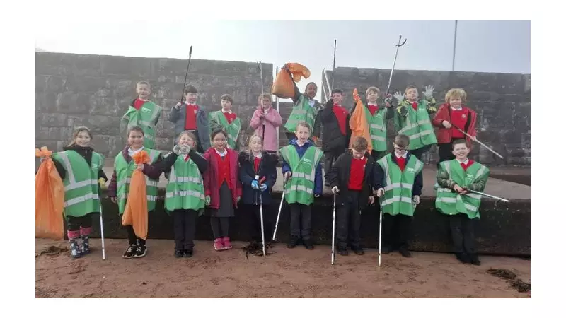 St Michael's Academy Pupils Lead Beach Clean at Goodrington Sands