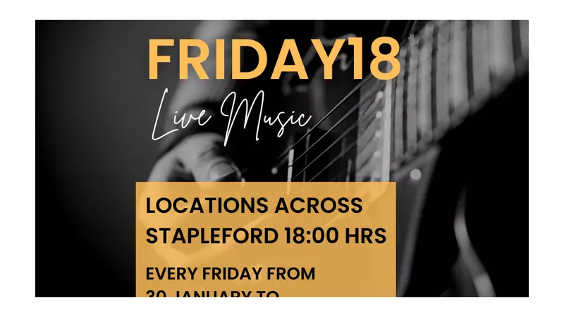 Stapleford's Friday18: Free Live Music Nights Warm Up Winter Pubs