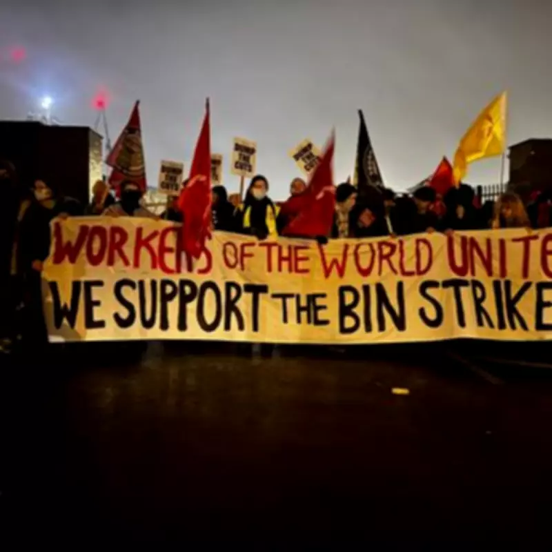 Third Major 'Megapicket' Bin Strike Protest Underway in Birmingham