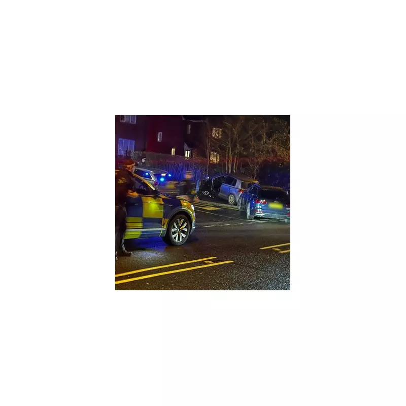 Three arrested in Birmingham after armed police chase ends in crash